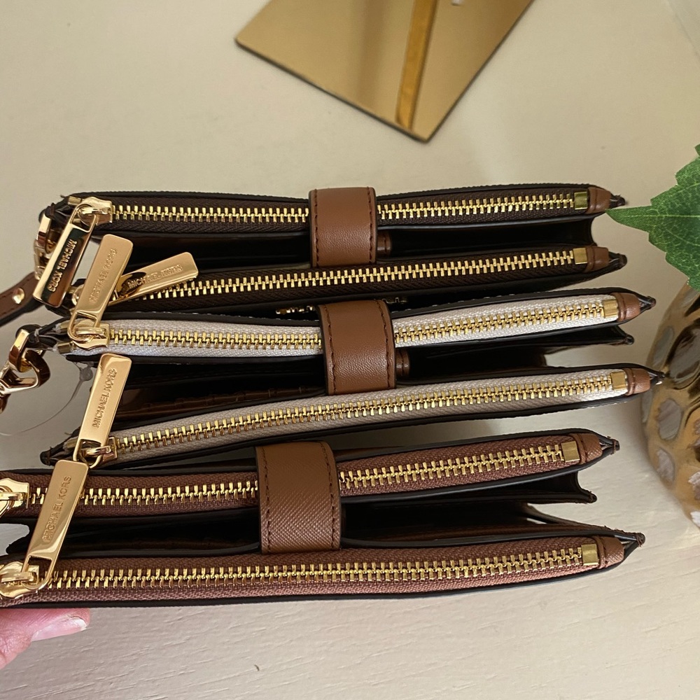Double zipper mk wristlets - Picture 3 of 5